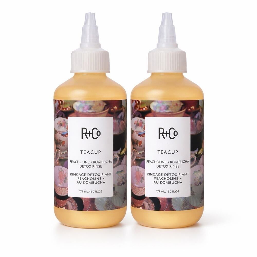 R+Co Teacup Detox Rinse 6 fl oz x2 Peacholine Kombucha